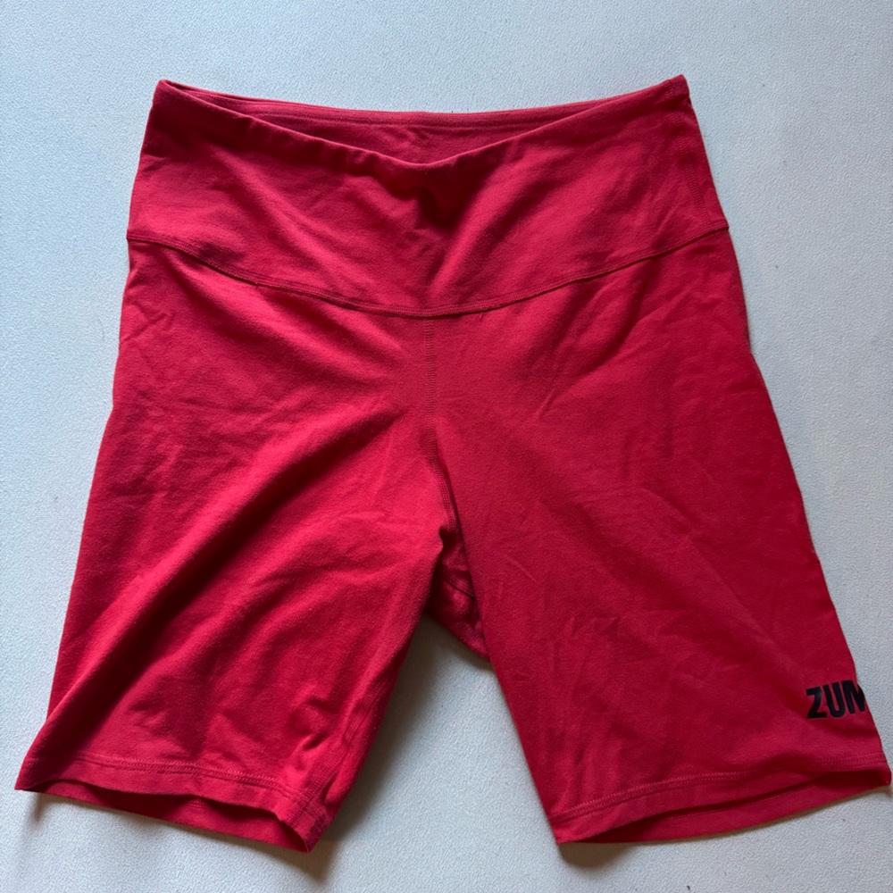 Red Zumba Bike Shorts